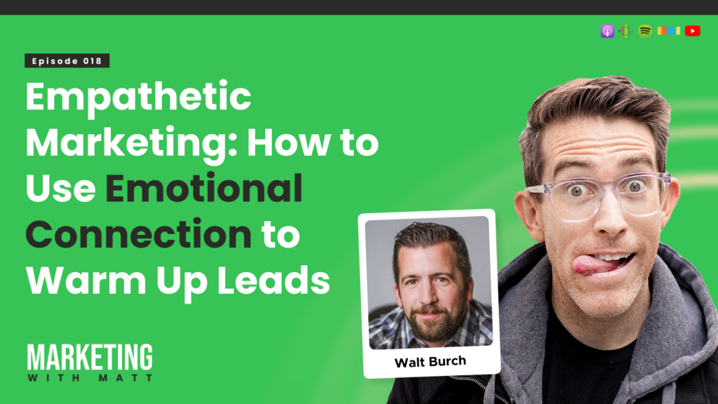 Empathetic Marketing: How to Use Emotional Connection to Warm Up Leads | Walt Burch Featured Image